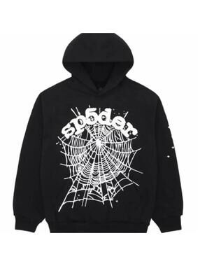 Sp5der Black White Web Hoodie - XL